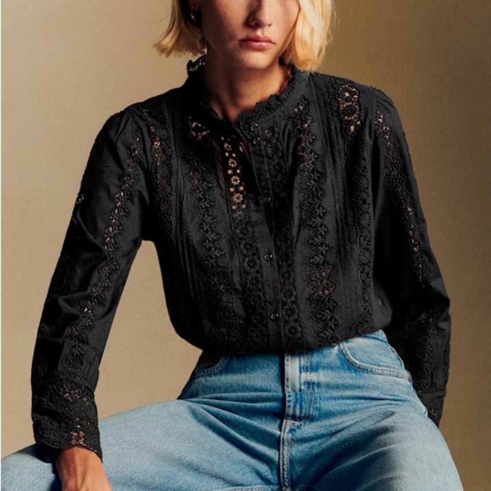 Sezane Rym Shirt - Black